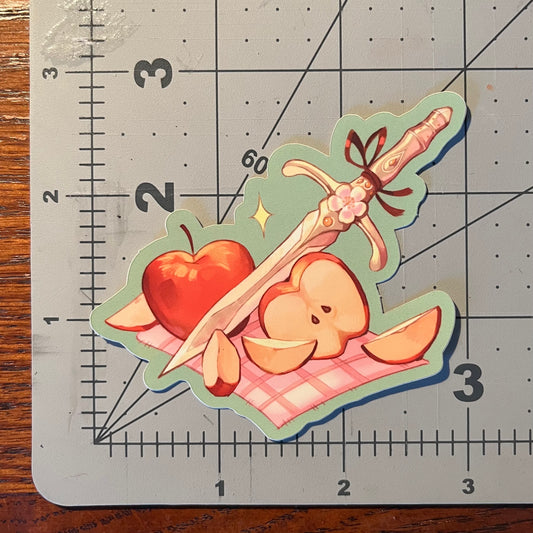 apple dagger sticker