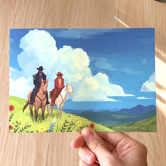 summer cowboys print