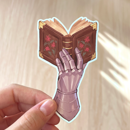 book gauntlet sticker