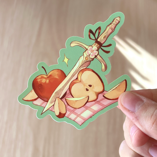 apple dagger sticker