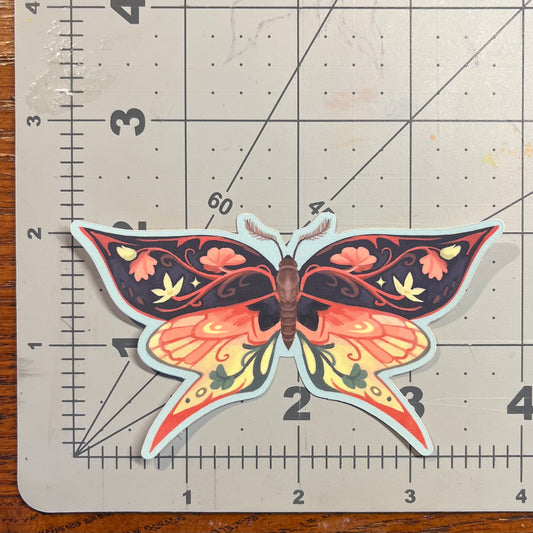 butterfly moth sticker